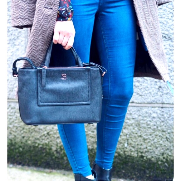 RADLEY LONDON FARTHING DOWNS LARGE MULTIWAY HANDBAG CROSSBODY PURSE DESIGNER VTG